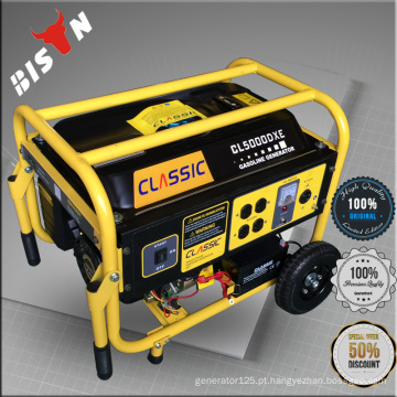 BISON (CHINA) 5KW 5000W CE Portátil Alta Qualidade 3 Fase Gerador Cabeça